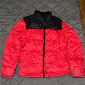 Old Navy Red and Black Bomber Jacket